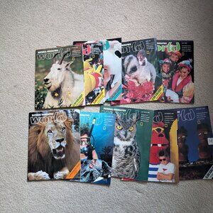 Lot of 10 National Geographic World Magazines from 1989